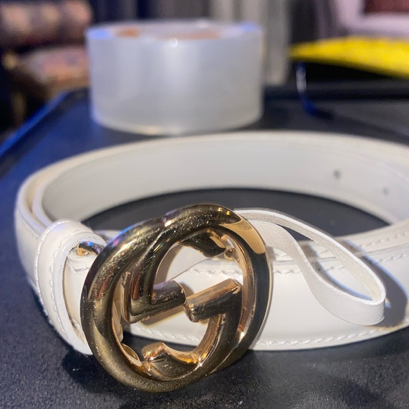 Gucci Leather Belt with Double G Buckle XS - Picture 5 of 11